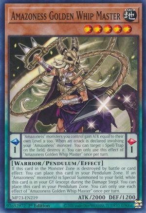 Amazoness Golden Whip Master [MP23-EN219] Common - Trinity Hobby
