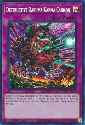 Destructive Daruma Karma Cannon [MP23-EN217] Prismatic Secret Rare - Trinity Hobby