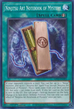 Ninjitsu Art Notebook of Mystery [MP23-EN201] Common - Trinity Hobby