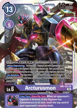 Arcturusmon [RB1-031] (Textured) [Resurgence Booster] - Trinity Hobby