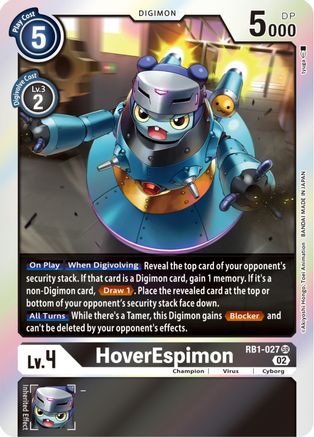 HoverEspimon [RB1-027] (Textured) [Resurgence Booster] - Trinity Hobby