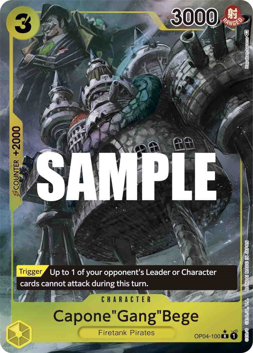 Capone"Gang"Bege (Alternate Art) (OP04-100) - [Kingdoms of Intrigue] Foil - Trinity Hobby