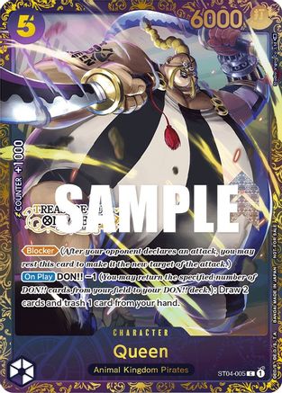 Queen (Treasure Cup) (ST04-005) - [One Piece Promotion Cards] Foil - Trinity Hobby
