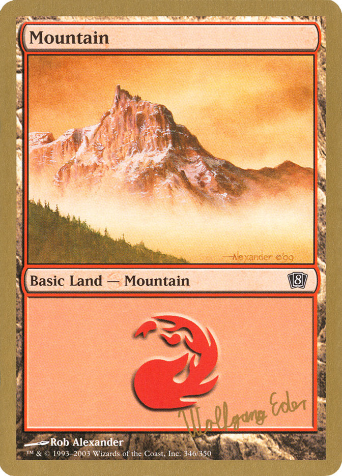 Mountain (we346) (Wolfgang Eder) [World Championship Decks 2003] - Trinity Hobby