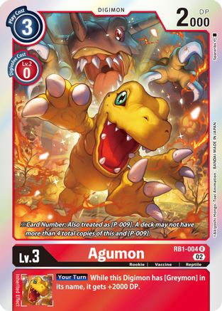 Agumon [RB1-004] [Resurgence Booster] - Trinity Hobby