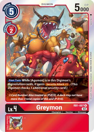Greymon [RB1-007] [Resurgence Booster] - Trinity Hobby