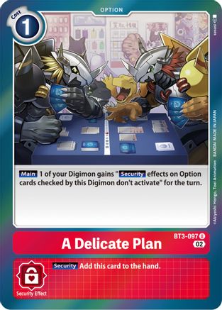 A Delicate Plan [BT3-097] [Resurgence Booster] - Trinity Hobby