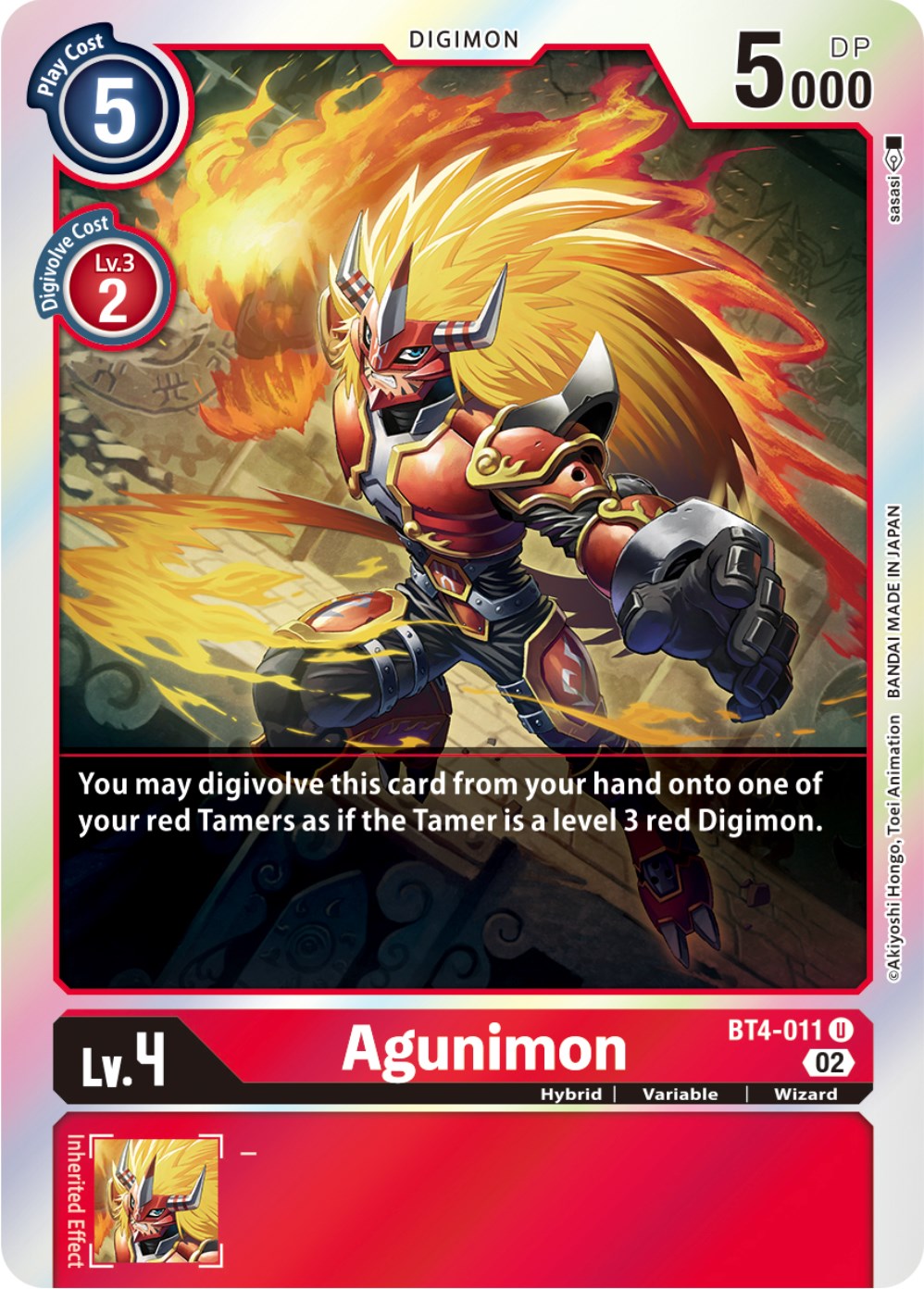 Agunimon [BT4-011] [Resurgence Booster] - Trinity Hobby