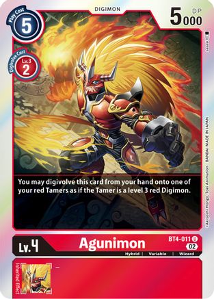 Agunimon [BT4-011] [Resurgence Booster] - Trinity Hobby