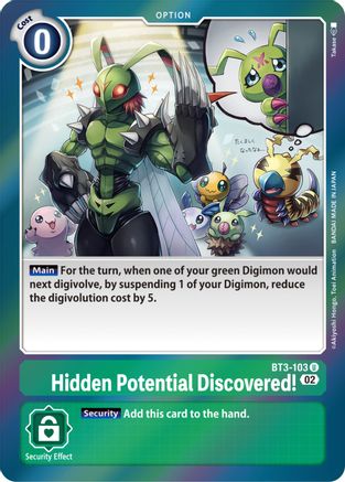 Hidden Potential Discovered! [BT3-103] [Resurgence Booster] - Trinity Hobby