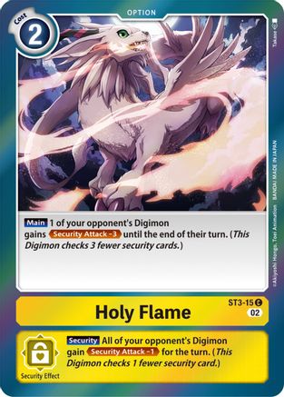 Holy Flame [ST3-015] [Resurgence Booster] - Trinity Hobby