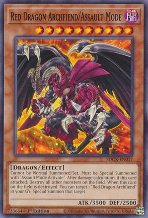 Red Dragon Archfiend/Assault Mode [SDCK-EN017] Common - Trinity Hobby