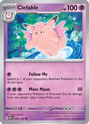 Clefable (036/165) [Scarlet & Violet 151] - Trinity Hobby