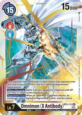 Omnimon (X Antibody) [BT5-111 ] (Resurgence Booster Reprint) [Resurgence Booster] - Trinity Hobby