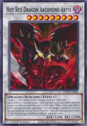 Hot Red Dragon Archfiend Abyss [SDCK-EN042] Common - Trinity Hobby