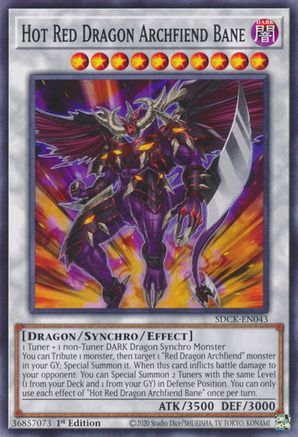 Hot Red Dragon Archfiend Bane [SDCK-EN043] Common - Trinity Hobby