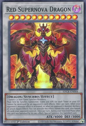Red Supernova Dragon [SDCK-EN044] Super Rare - Trinity Hobby