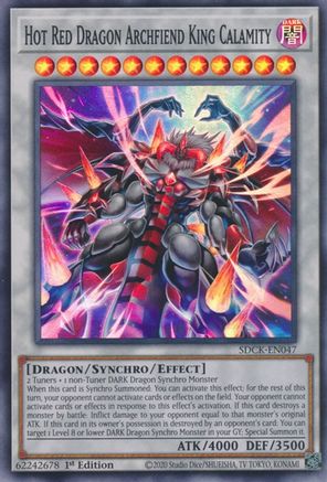 Hot Red Dragon Archfiend King Calamity [SDCK-EN047] Super Rare - Trinity Hobby