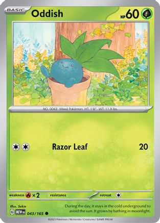 Oddish (043/165) [Scarlet & Violet 151] - Trinity Hobby