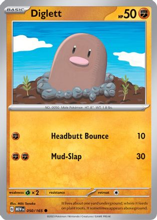 Diglett (050/165) [Scarlet & Violet 151] - Trinity Hobby