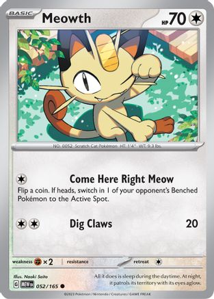 Meowth (052/165) [Scarlet & Violet 151] - Trinity Hobby