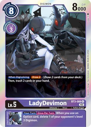 LadyDevimon [BT3-088] (Resurgence Booster Reprint) [Resurgence Booster] - Trinity Hobby