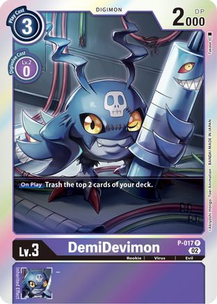 DemiDevimon [P-017] (Resurgence Booster Reprint) [Promotional Cards] - Trinity Hobby