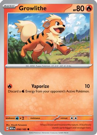 Growlithe (058/165) [Scarlet & Violet 151] - Trinity Hobby