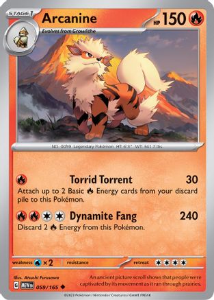 Arcanine (059/165) [Scarlet & Violet 151] - Trinity Hobby