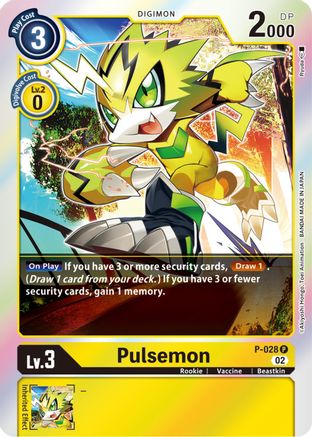 Pulsemon [P-028] (Resurgence Booster Reprint) [Promotional Cards] - Trinity Hobby