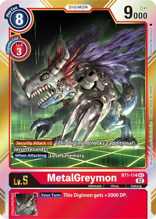 MetalGreymon [BT1-114] (Resurgence Booster Reprint) [Resurgence Booster] - Trinity Hobby