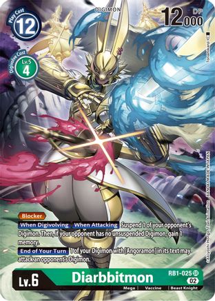 Diarbbitmon [RB1-025] (Textured Alternate Art) [Resurgence Booster] - Trinity Hobby