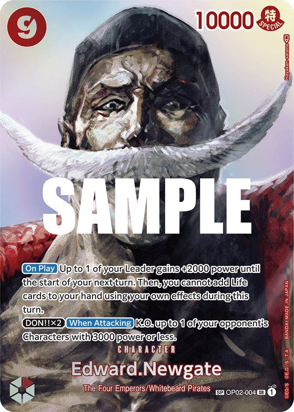 Edward.Newgate (SP) (OP02-004) - [Kingdoms of Intrigue] Foil - Trinity Hobby
