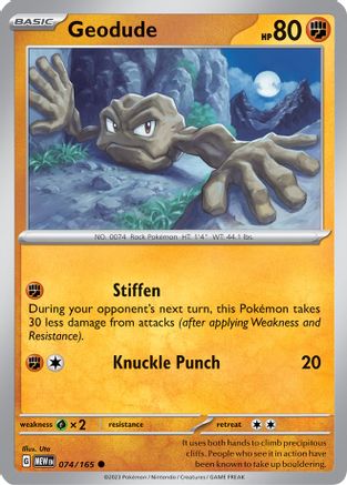 Geodude (074/165) [Scarlet & Violet 151] - Trinity Hobby