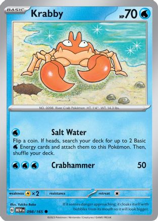 Krabby (098/165) [Scarlet & Violet 151] - Trinity Hobby