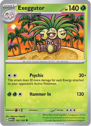 Exeggutor (103/165) [Scarlet & Violet 151] - Trinity Hobby