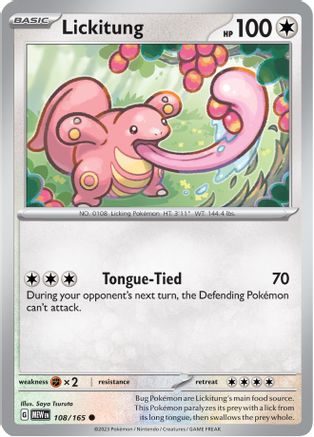 Lickitung (108/165) [Scarlet & Violet 151] - Trinity Hobby