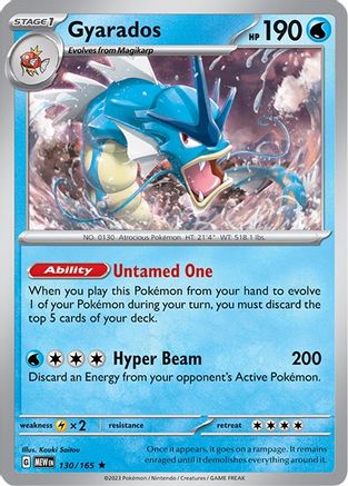 Gyarados (130/165) [Scarlet & Violet 151] - Trinity Hobby