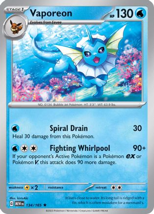 Vaporeon (134/165) [Scarlet & Violet 151] - Trinity Hobby