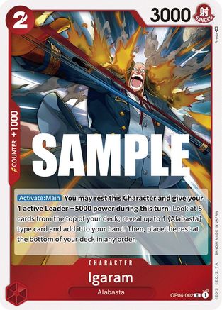 Igaram (OP04-002) - [Kingdoms of Intrigue] Foil - Trinity Hobby