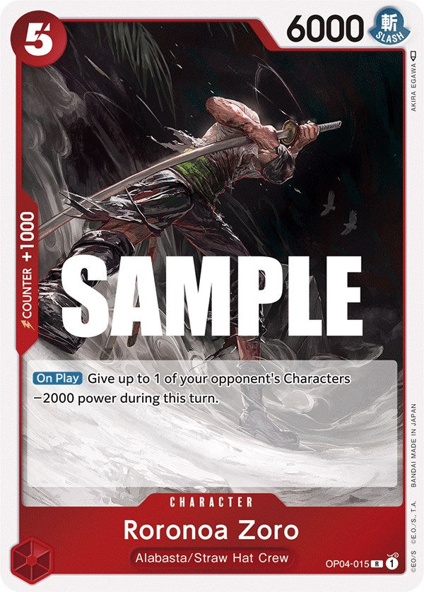 Roronoa Zoro (OP04-015) - [Kingdoms of Intrigue] Foil - Trinity Hobby
