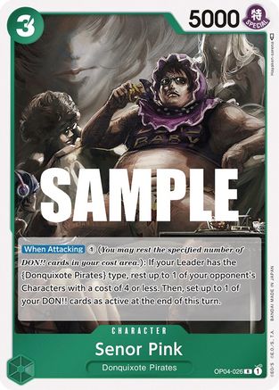 Senor Pink (OP04-026) - [Kingdoms of Intrigue] Foil - Trinity Hobby