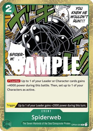 Spiderweb (OP04-035) - [Kingdoms of Intrigue] Foil - Trinity Hobby