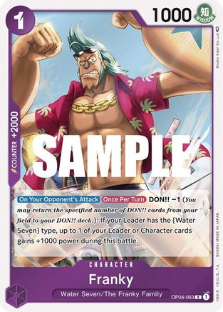 Franky (OP04-063) - [Kingdoms of Intrigue] Foil - Trinity Hobby