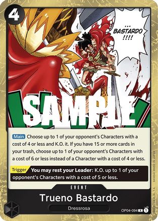 Trueno Bastardo (OP04-094) - [Kingdoms of Intrigue] Foil - Trinity Hobby