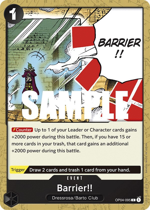 Barrier!! (OP04-095) - [Kingdoms of Intrigue] - Trinity Hobby