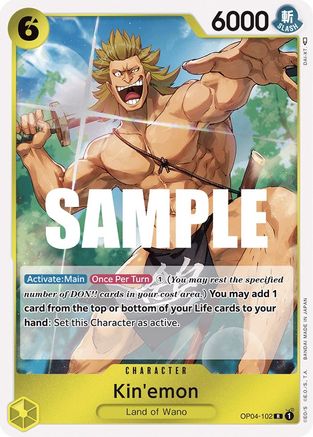 Kin'emon (OP04-102) - [Kingdoms of Intrigue] Foil - Trinity Hobby