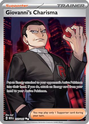 Giovanni's Charisma (197/165) [Scarlet & Violet 151] - Trinity Hobby