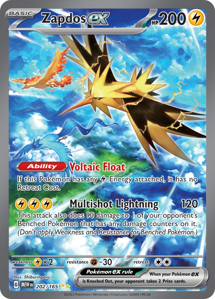 Zapdos ex (202/165) [Scarlet & Violet 151] - Trinity Hobby