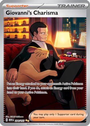 Giovanni's Charisma (204/165) [Scarlet & Violet 151] - Trinity Hobby